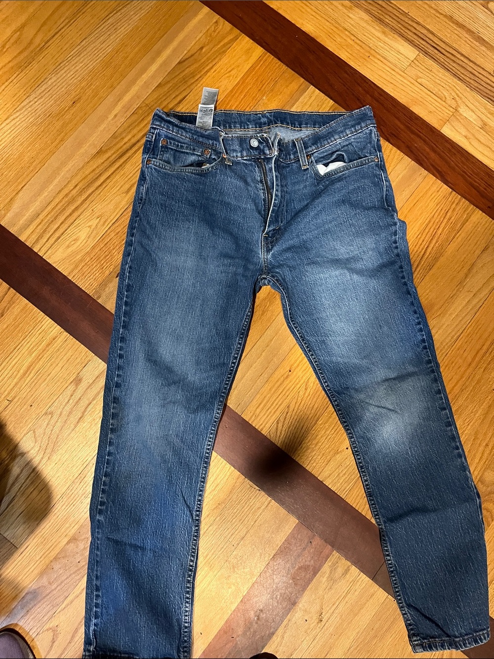 Levi's Men's Dark Blue Straight Jeans